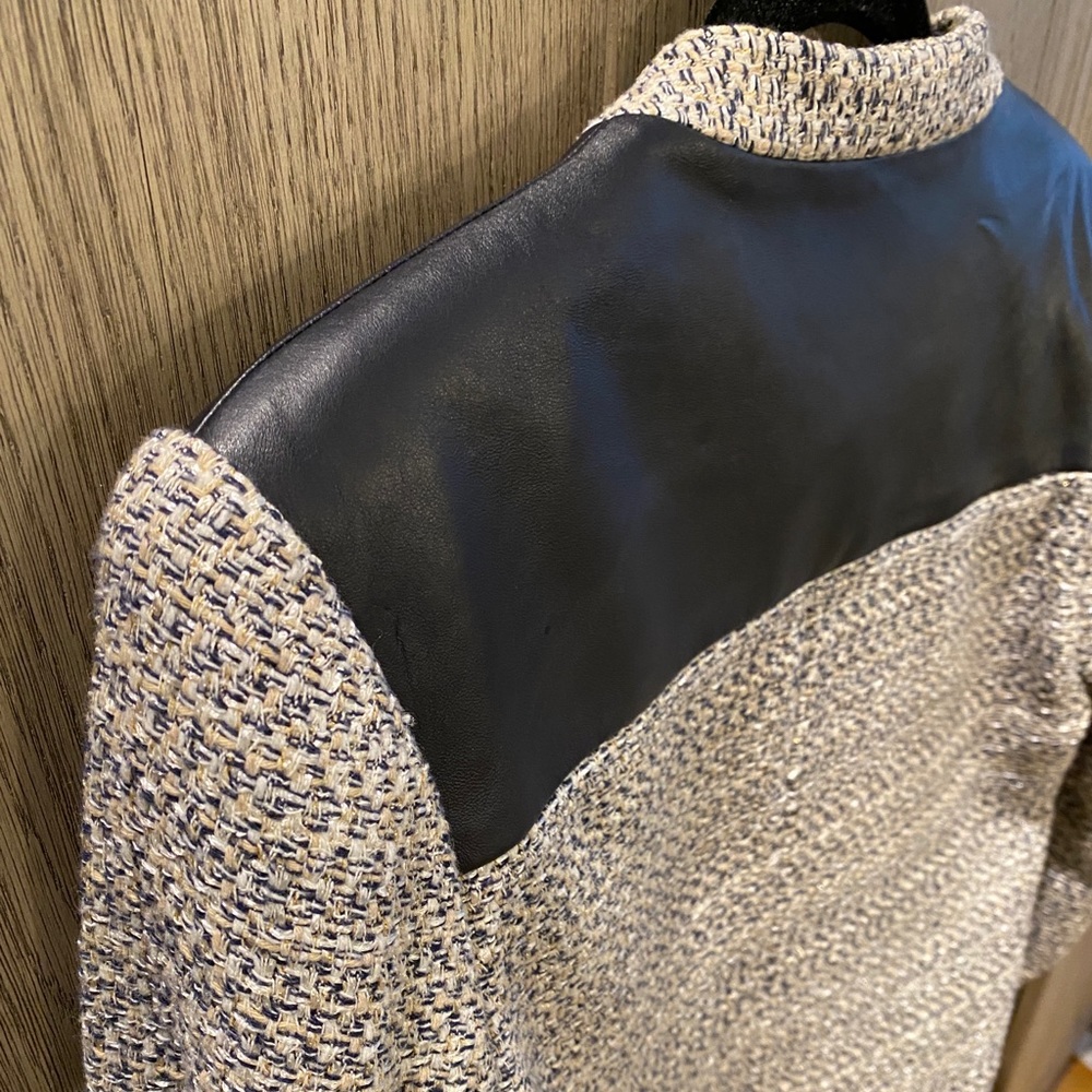 Tweed and Leather Jacket - Picture 9 of 14